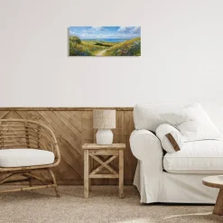 Stupell Industries Valley Path Coastal Landscape Canvas, design by Petal Prints Design