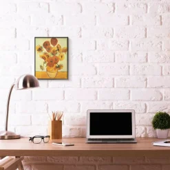 Stupell Industries Van Gogh Sunflowers Black Framed Wall Art