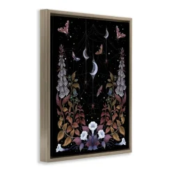 Stupell Industries Witch Garden with Spider Webs Floating Frame, design by Episodic Drawings