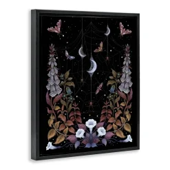 Stupell Industries Witch Garden with Spider Webs Floating Frame, design by Episodic Drawings