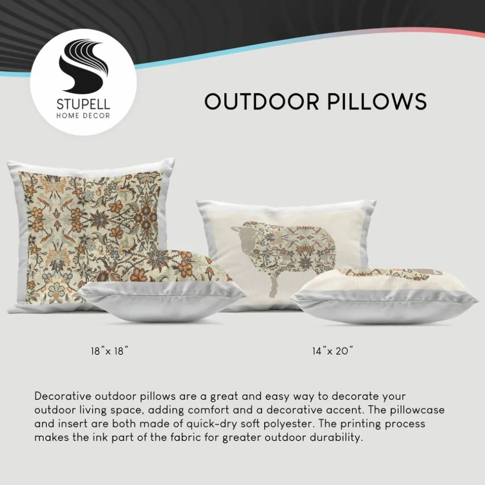 Stupell Industries 18" x 7" Summer Beach Tropical Sunset Print Outdoor Pillow Set