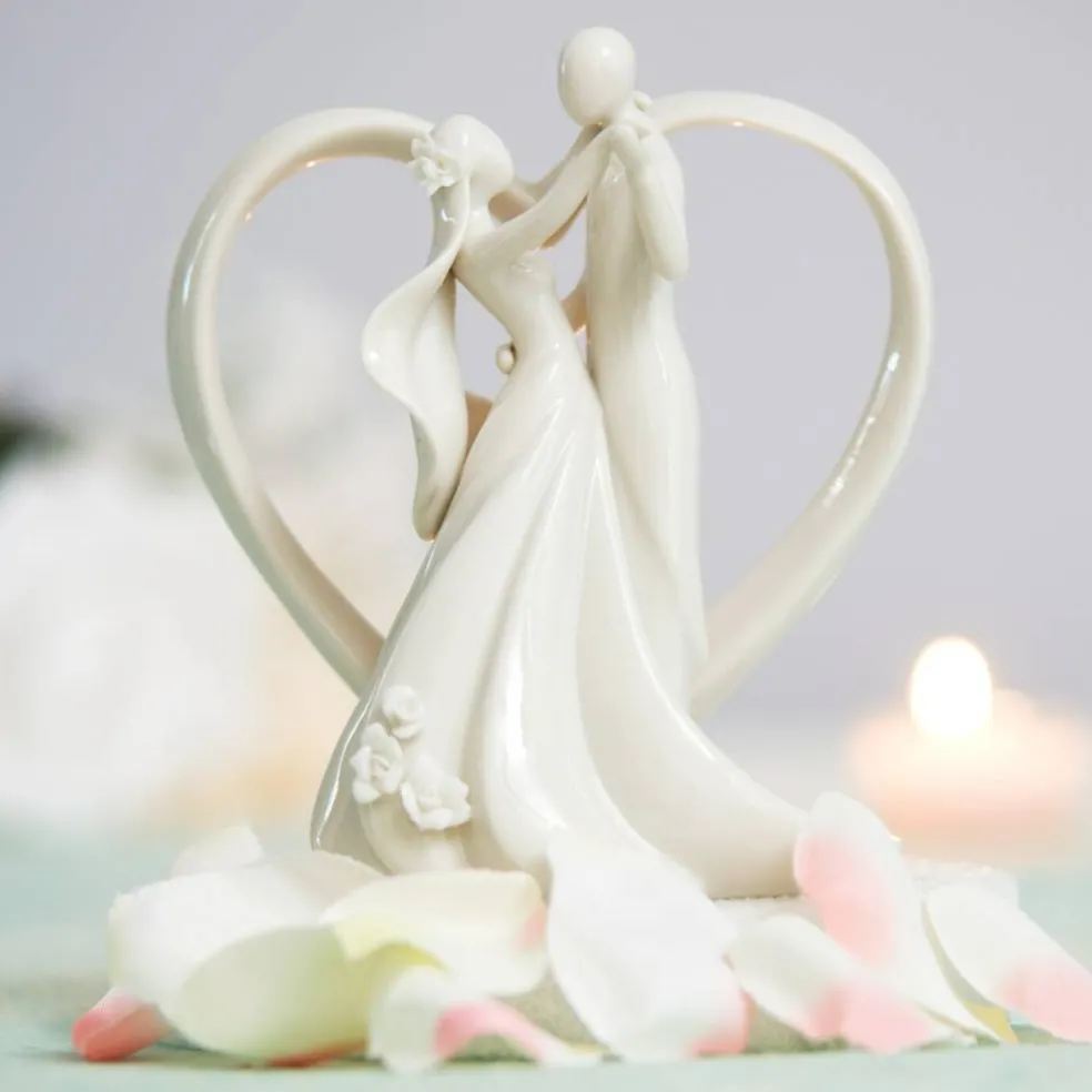 Stylized Dancing Wedding Cake Topper