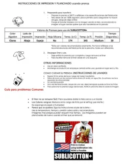 SUBLICOTTON+ Dye Sublimation Inkjet Heat Transfer Paper 25 Sheets 8.5"x11" MADE IN USA