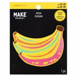 Summer Bananas Iron-On & Adhesive Embroidered Patch by Make Market®