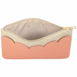 Summer Fashion Scalloped Faux Leather Zipper Pouch by Make Market®