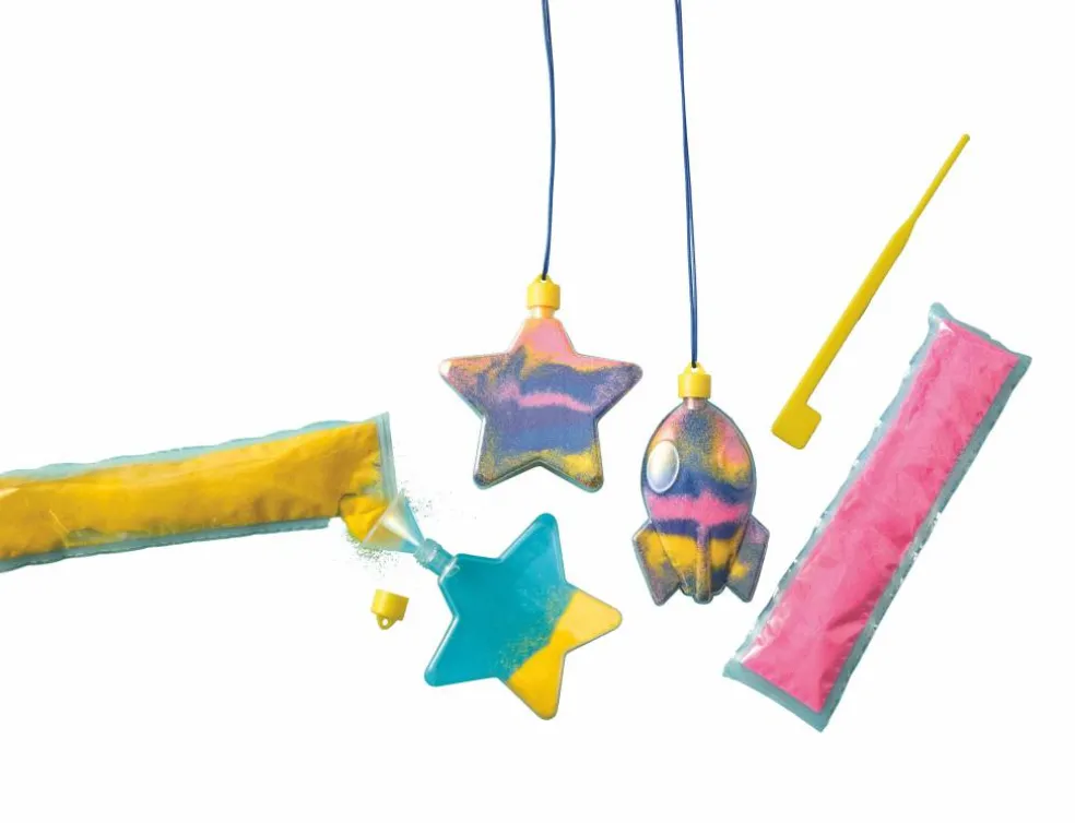 Summer Glow-in-the-Dark Rocket & Star Sand Art Kit by Creatology™