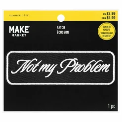 Summer Not My Problem Iron-On & Adhesive Embroidered Patch by Make Market®