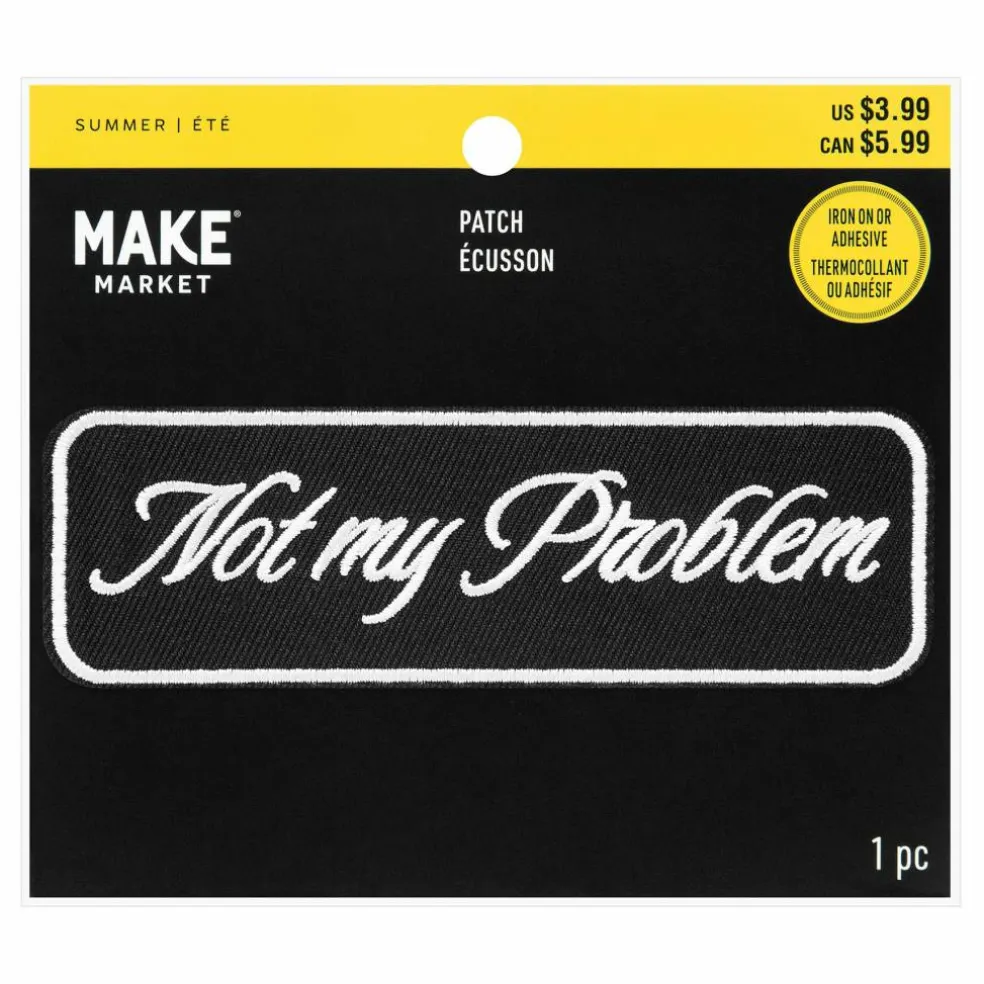 Summer Not My Problem Iron-On & Adhesive Embroidered Patch by Make Market®