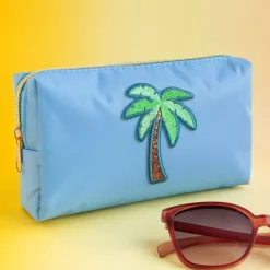 Summer Palm Tree Iron-On & Adhesive Embroidered Patch by Make Market®