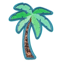Summer Palm Tree Iron-On & Adhesive Embroidered Patch by Make Market®