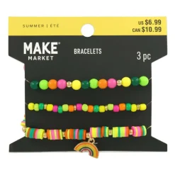Summer Rainbow Beaded Bracelet Set by Make Market®