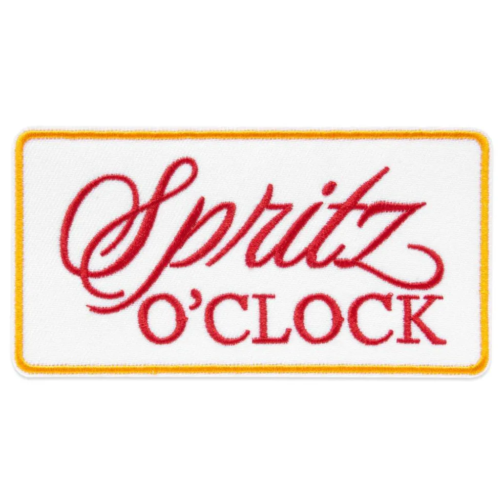 Summer Spritz O'Clock Iron-On & Adhesive Embroidered Patch by Make Market®