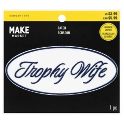 Summer Trophy Wife Iron-On & Adhesive Embroidered Patch by Make Market®