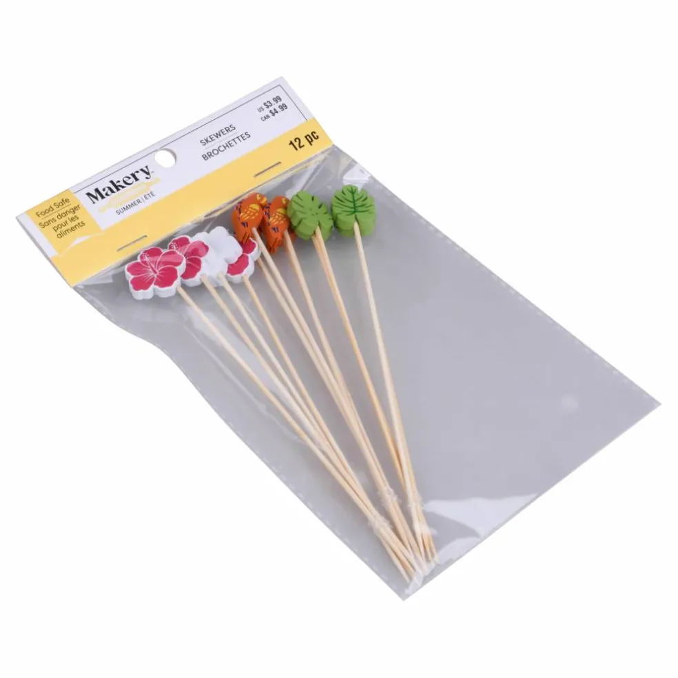 8" Summer Wood Skewers, 12ct. by Makery™