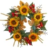 27" Sunflower & Berry Wreath