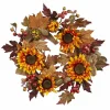 24" Sunflower & Berry Wreath