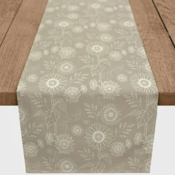Sunflower Icons Cotton Twill Runner