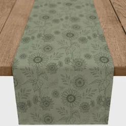Sunflower Icons Cotton Twill Runner