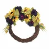 20"  Sunflower & Mum Summer Wreath