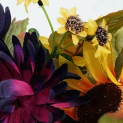 20"  Sunflower & Mum Summer Wreath