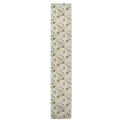 Sunflower Pattern Cotton Twill Runner