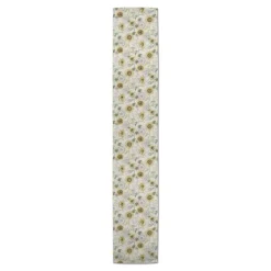 Sunflower Pattern Cotton Twill Runner