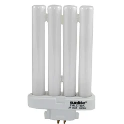 SUNLITE FML 27W 3000K Warm White Quad Tube GX10Q-4 4Pin Base Fluorescent Bulb