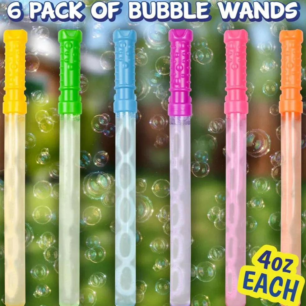 Sunny Days Entertainment Maxx Bubbles 4oz Bubble Wands – 6 Pack Bubble Wand Toy