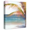 Sunset Palm Canvas Wall Art