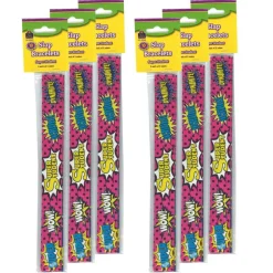 Superhero Super Student Slap Bracelets, 10 Per Pack, 6 Packs