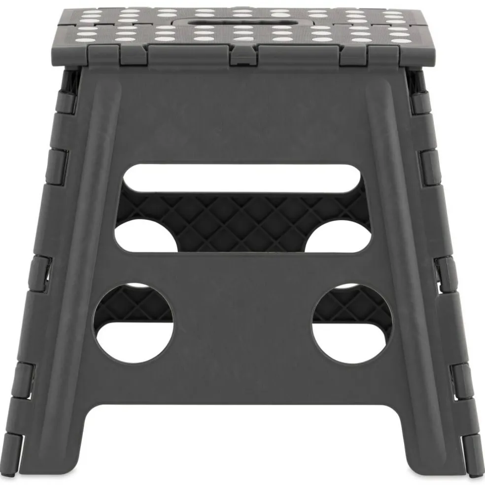 Superio Folding Step Stool - Gray, 13" Tall
