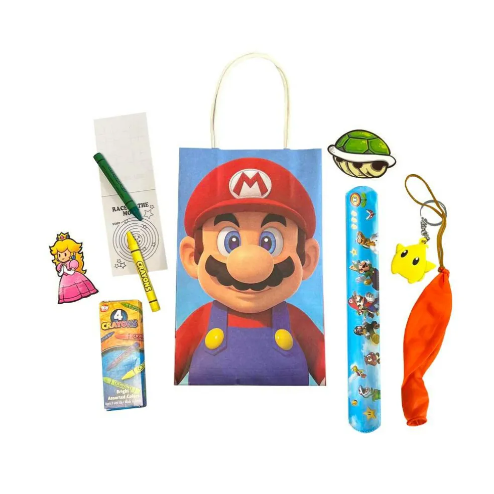Super Mario Brothers Mega Fun Favor Bag – 1 Bag