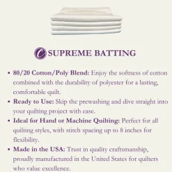 Supreme Batting 80/20 - 93" Wide - By the Yard