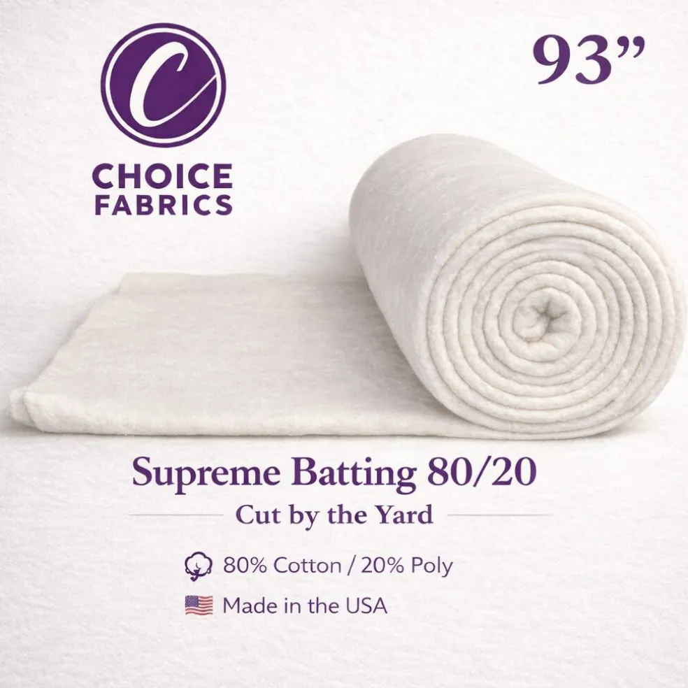 Supreme Batting 80/20 - 93" Wide - By the Yard