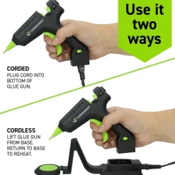 Surebonder® Mini Cordless High Temp Detail Tip Hot Glue Gun