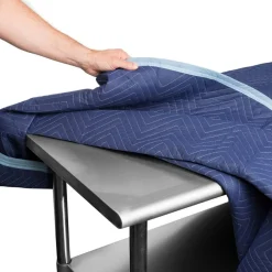 Sure-Max Moving & Packing Blanket - Deluxe Pro - 80" x 72" (40 lb/dz weight) - Professional Quilted Shipping Furniture Pad Royal Blue