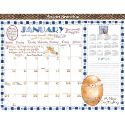 2027 Susan Branch Large Desk Pad Monthly Blotter Calendar