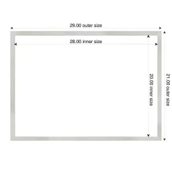 Svelte Framed Dry Erase Magnetic Board