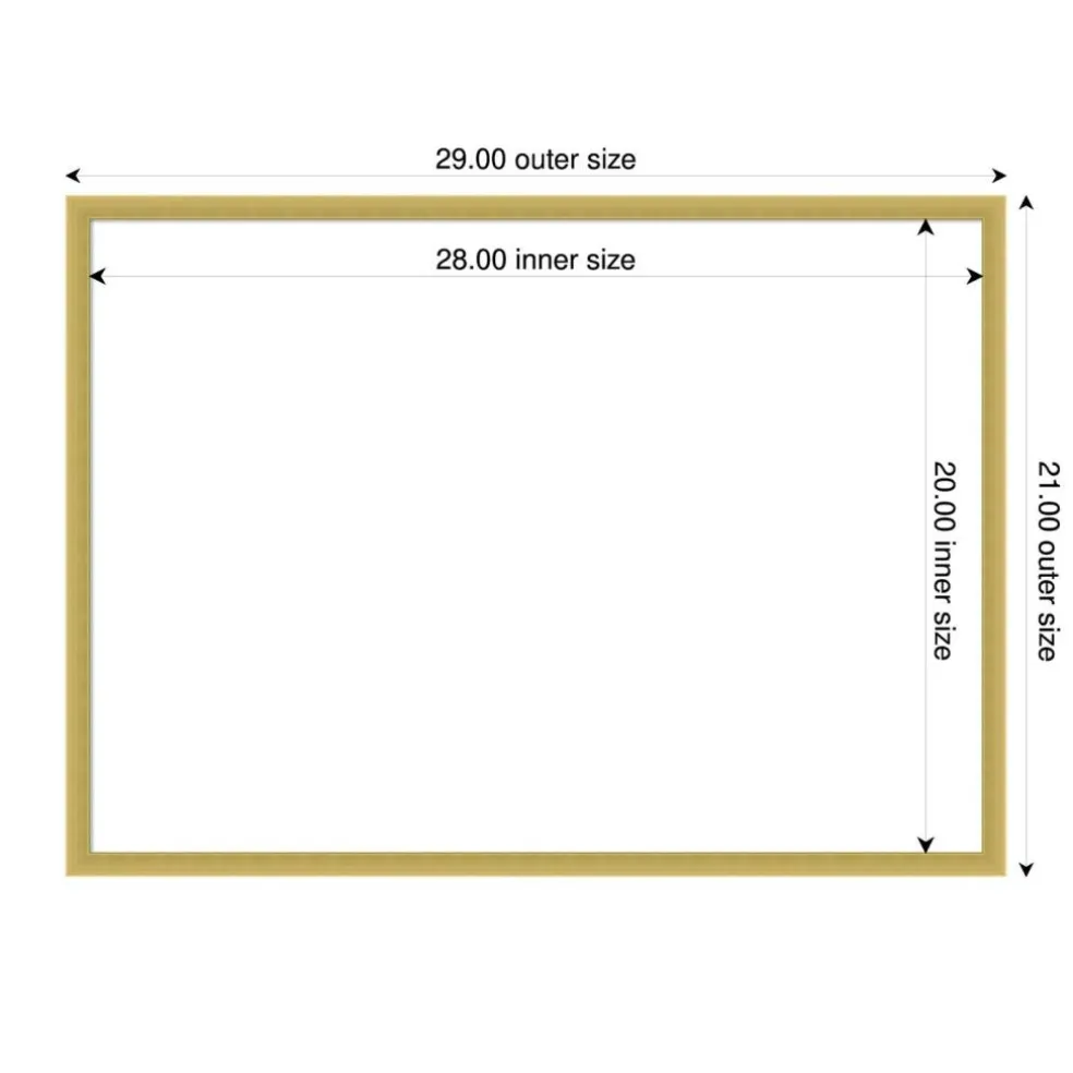 Svelte Framed Dry Erase Magnetic Board