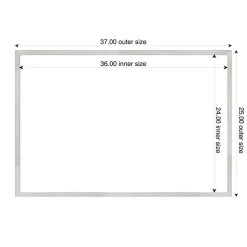 Svelte Framed Dry Erase Magnetic Board