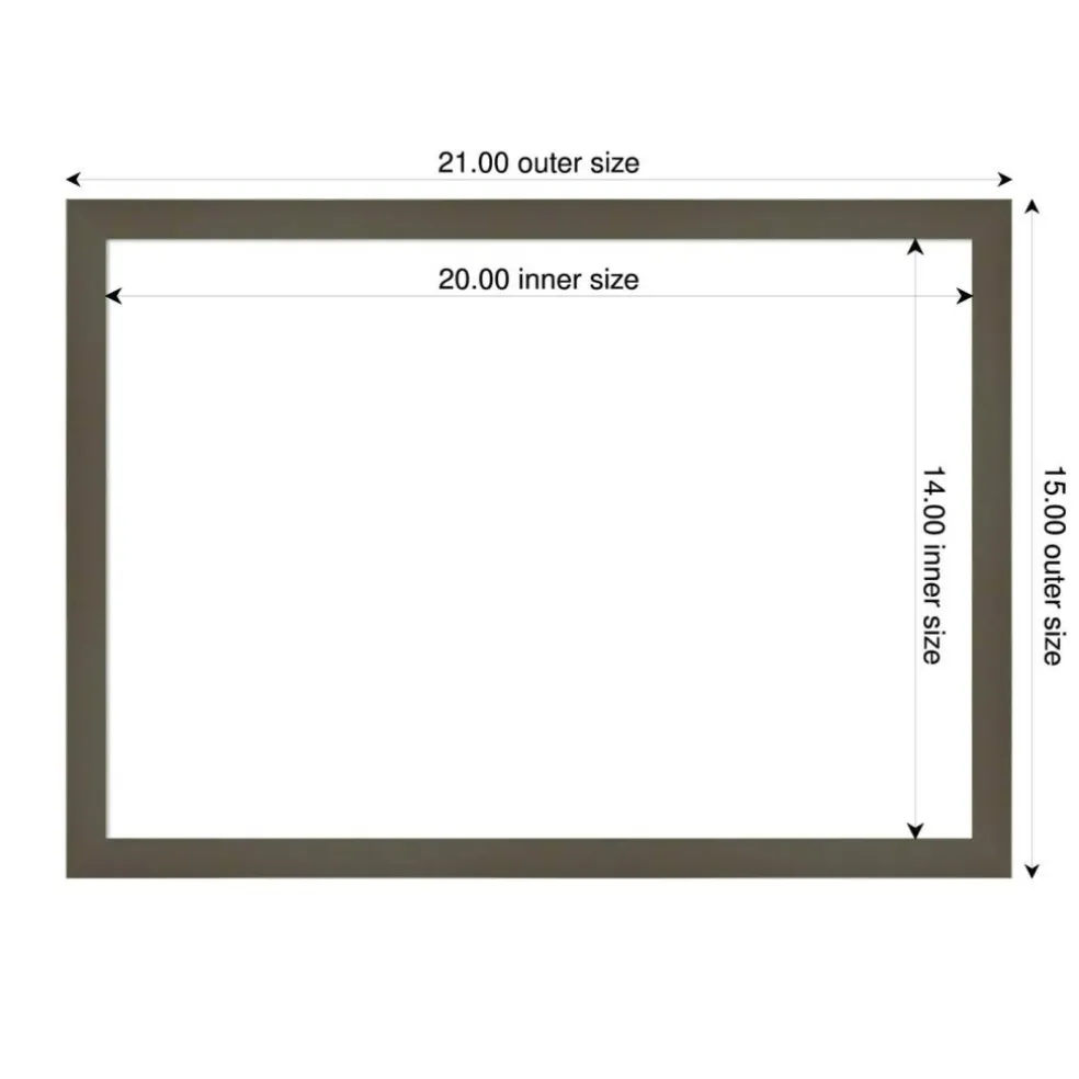 Svelte Framed Dry Erase Magnetic Board