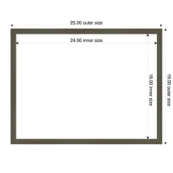 Svelte Framed Dry Erase Magnetic Board