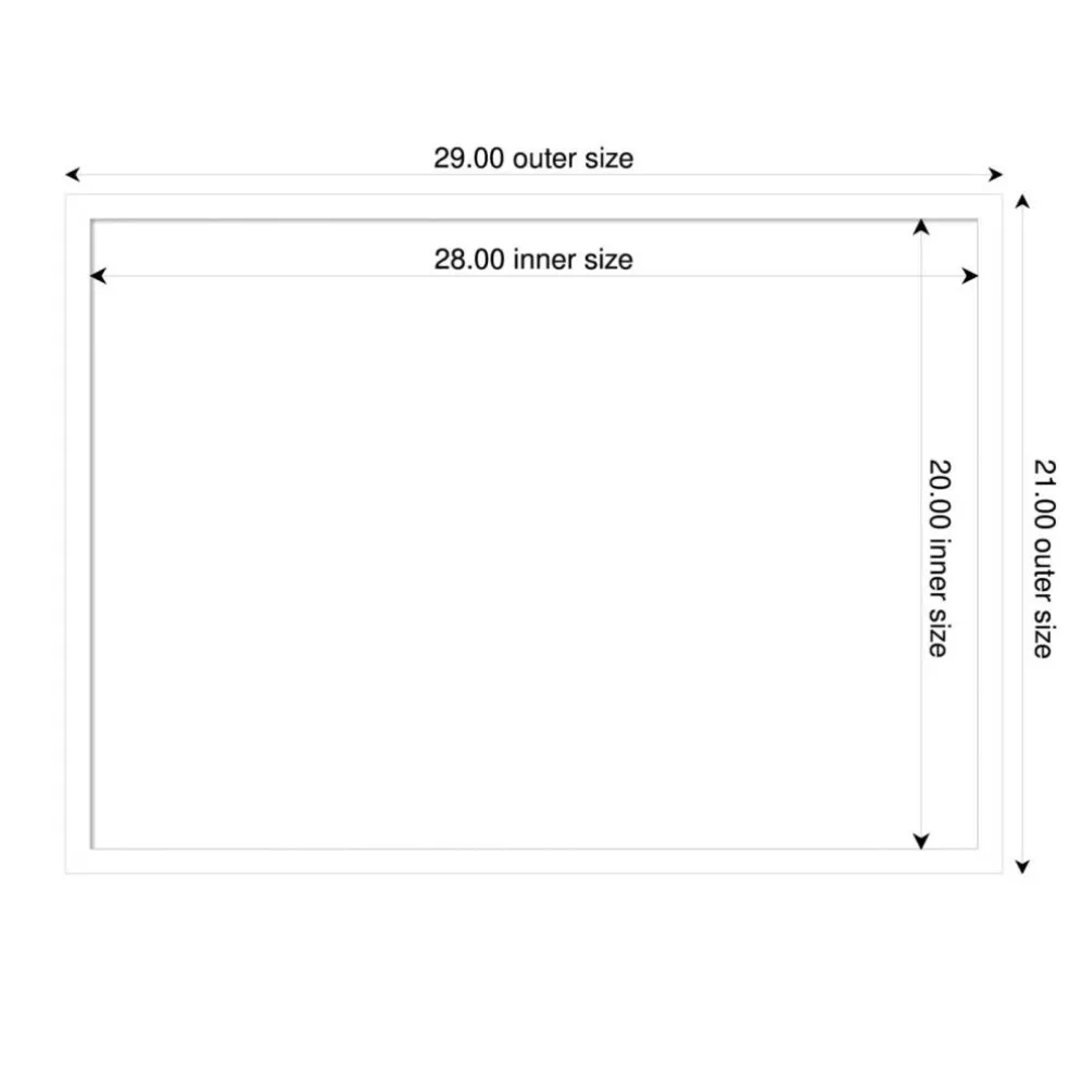 Svelte Framed Dry Erase Magnetic Board