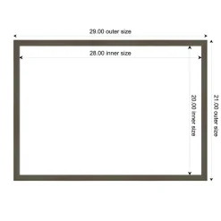 Svelte Framed Dry Erase Magnetic Board