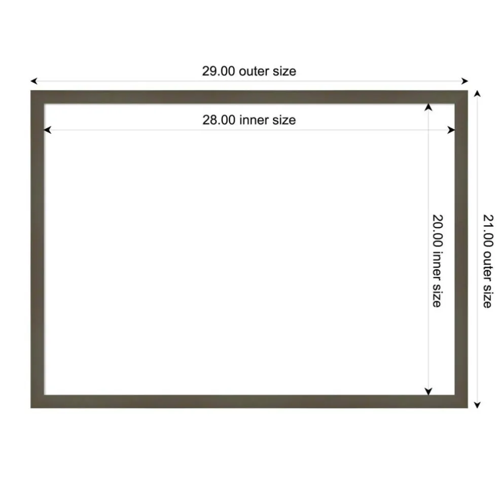 Svelte Framed Dry Erase Magnetic Board