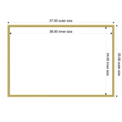 Svelte Framed Dry Erase Magnetic Board