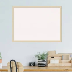 Svelte Wood Framed Corkboard, White Cork