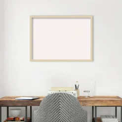 Svelte Wood Framed Corkboard, White Cork