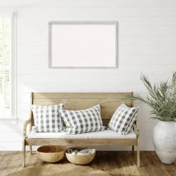 Svelte Wood Framed Corkboard, White Cork