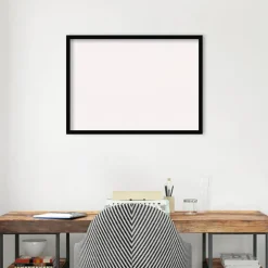 Svelte Wood Framed Corkboard, White Cork